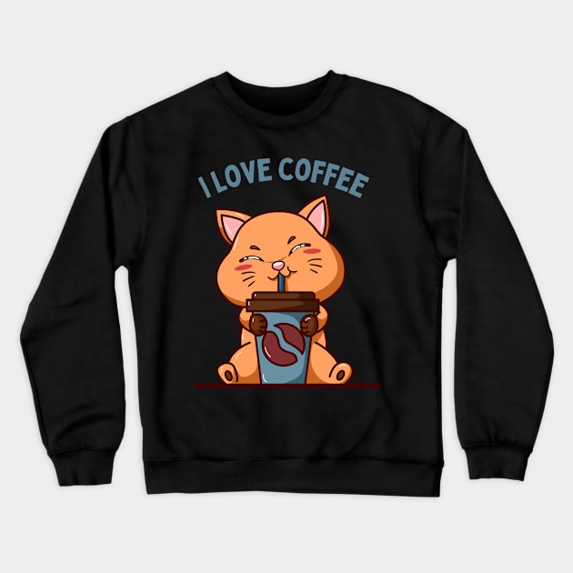 But Coffee First Sleepy cat I need coffee addict This Girl Runs On Caffeine And Sarcasm Crewneck Sweatshirt by BoogieCreates